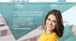 Desktop Screenshot of famec.fiepr.org.br